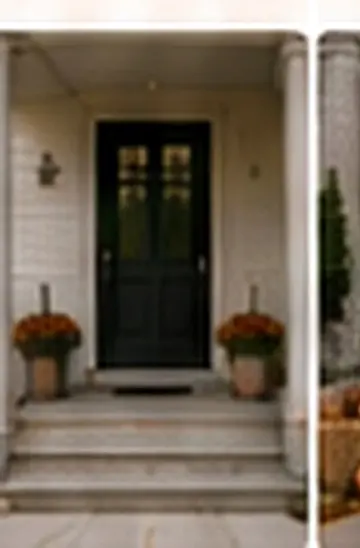 Porch with columns before decoration