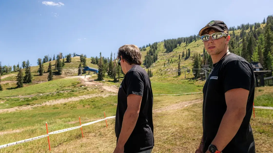 Jack Zenoni at a mountain bike location